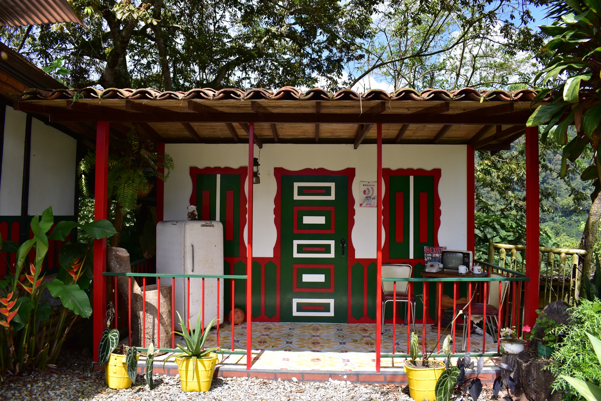 Escenario fotográfico de La Casa Patas Arriba